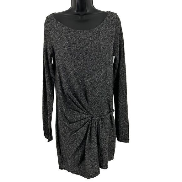 Thakoon Scoop Neck Virgin Wool Twist Knit Pullover Mini Dress‎ Gray Size Medium - Picture 1 of 8